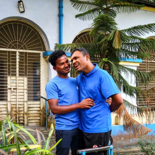 Assistant Shilu soren   (22) with core member Riko (22)